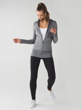 🍋🍋Lululemon Daily Practice Jacket heathered slate grey, guc, sz 10